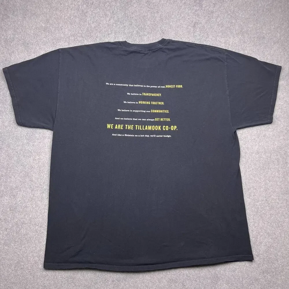 gildan tillamook dairy done right t-shirt black cotton 2xl‎